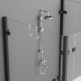 thumbnail image 3 of Bathroom Shower Door Hook Glass Door Shower Towel Rack Free Punch Bathroom Bathrobe Hanger Transparent Towel Hook, 3 of 6