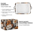thumbnail image 2 of Yayeee 2 Pack Canvas Storage Basket with Handles for Shelves Fabric Bins Closet Organizer, Black Plaid Floral, 2 of 8