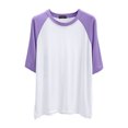 thumbnail image 4 of RMGVDSD Womens Basic T Shirts Women's Short Sleeve T Shirt Round Neck Tee Top Basic Loose Fit Trendy Shirt Casual Wear Basic Soft T Shirts, 4 of 4