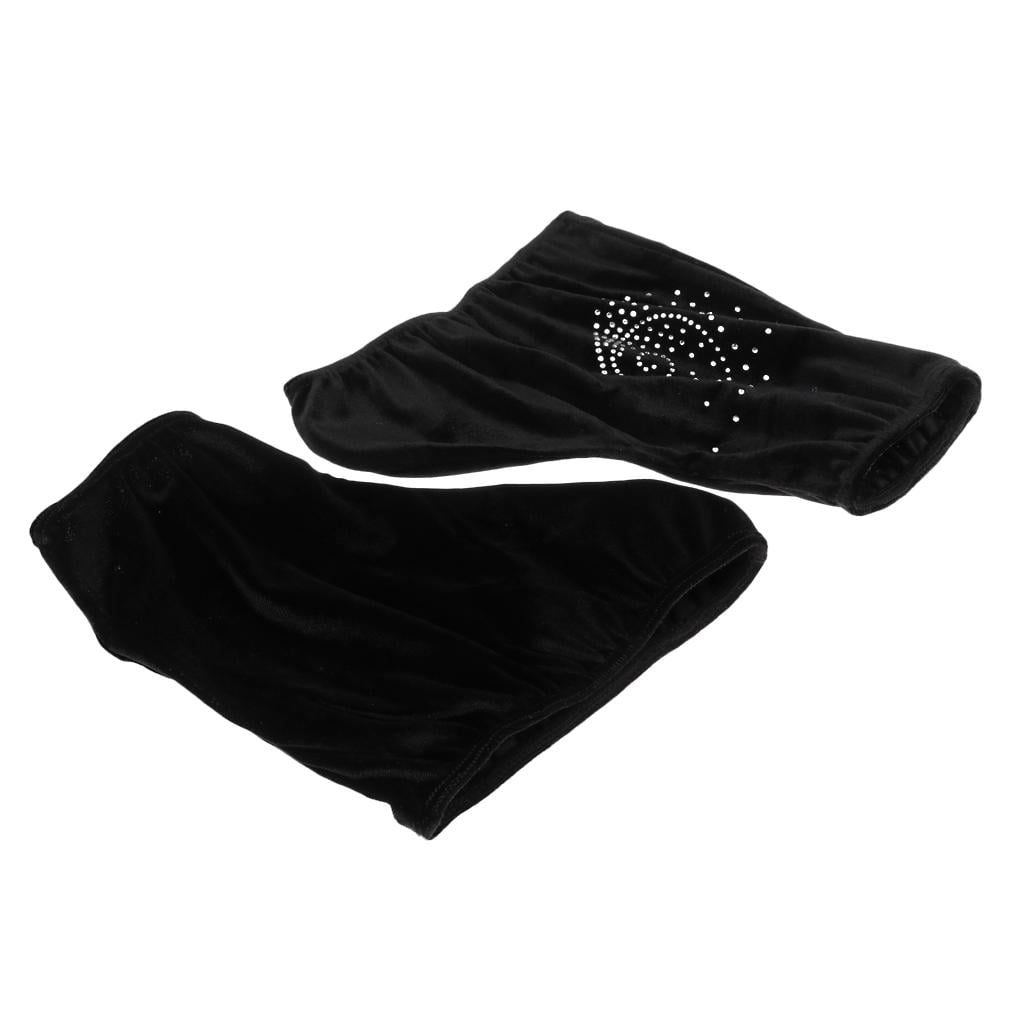 1 Pair Black Velvet Figure Roller Skate Warm Shoes Cover Protector Overshoes 