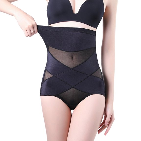 Yongwang Women's High Waist Underwear Tummy Control Seamless Underwear Slimming Body Shaper Panties Under Dress
