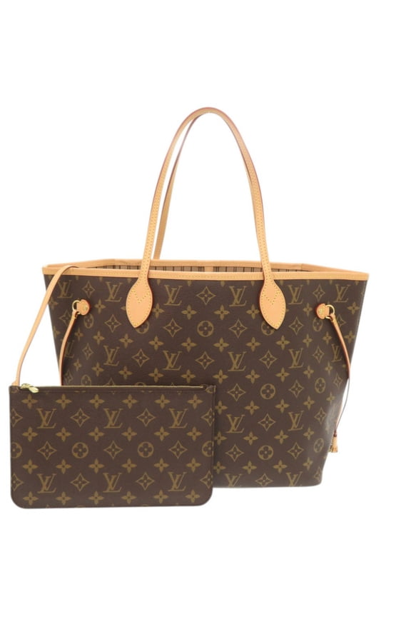 Pre-Owned Louis Vuitton Neverfull MM Handbag with Pouch, Monogram M40995 Tote Bag LV...