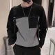 thumbnail image 5 of Jersey de punto negro con bolsillos para hombre, jersey de manga larga, estilo coreano, reseñas de ropa, jerseys de punto con cable originales de alta calidad para hombre, 5 of 5