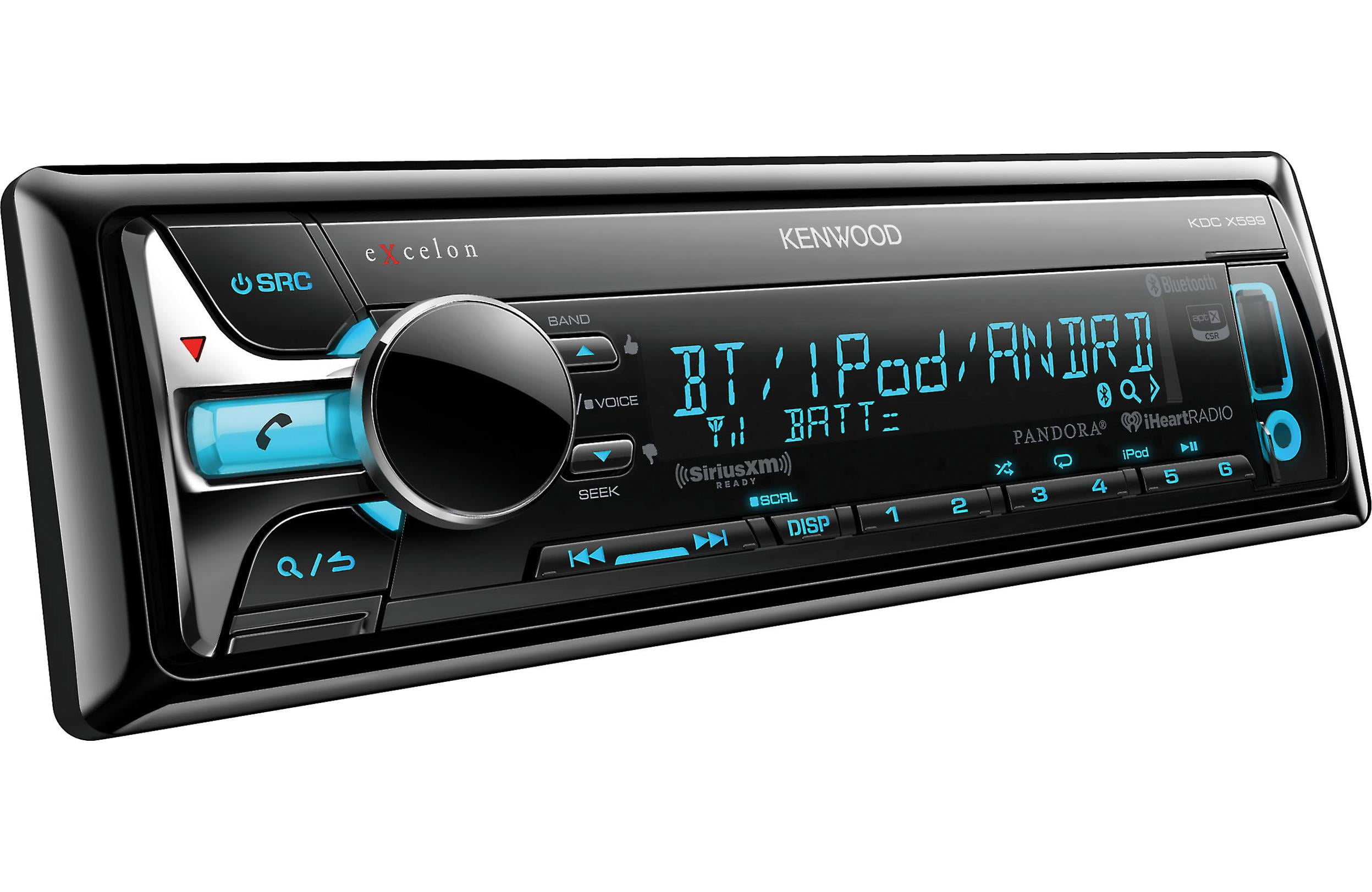Kenwood KDCX599 Single DIN AptX Bluetooth InDash CD/AM/FM Receiver