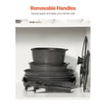 thumbnail image 3 of KFFKFF 17-piece Pot and Pan Set, Non-stick Granite With Removable Handle, Space-saving induction Cookware, Kitchen Utensils, 3 of 9