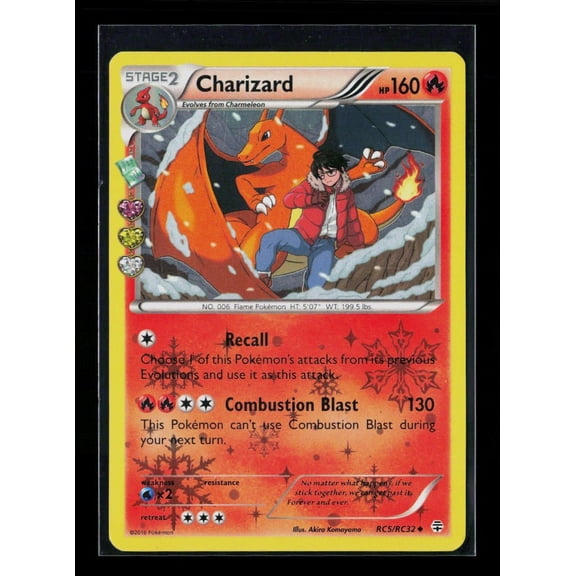 Collectible Pokemon Charizard Holo Uncommon 2016 Generations RC5/RC32 English Trading Card