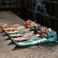 thumbnail image 6 of 1pc Handmade Ceramic Incense Burner with Dragon and Cloud Design Backflow Cone Incense Holder for Home Decoration (Without Incense）, 6 of 7