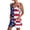 18#Blue, variant on Women's American Flag Romper Women’s American Flag Independence Day Outfit Patriotic Romper Red, White, and Blue Tank Shorts