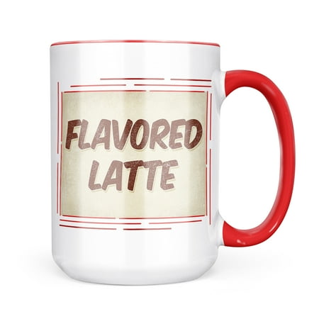 

Neonblond Flavored Latte Coffee Vintage style Mug gift for Coffee Tea lovers