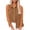 Brown, variant on Kukoosong Women's Casual Sleeveless Crop Top with Turn Down Collar and Button Closure Solid Color Blouse for Summer Daily Wear Women's Tank Tops