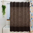 thumbnail image 3 of Zebras Print Shower Curtain Set, Waterproof Shower Curtains for Bathroom, Abstract Animal Skin Texture Brown Washable Fabric Cloth Bath Curtain for Bathtub Decoration with Hooks 60x72 Inches, 3 of 9