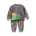 thumbnail image 2 of Tdoqot Toddler Boys Outfits Set- Casual Cute Cotton Long Sleeve Shirts and Pants Kids Fall Clothes Gold Size 6 T, 2 of 5