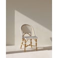 thumbnail image 4 of Kids Bistro Rattan Chair Handmade Manau Rattan Child Dining Playroom Seating for Meals, Crafts, Reading Nooks, White, 4 of 6