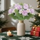 thumbnail image 1 of Ramo de peonías de plástico - flores artificiales rosas, moradas, azules y blancas para decoración de bodas y accesorios fotográficos, 1 of 6