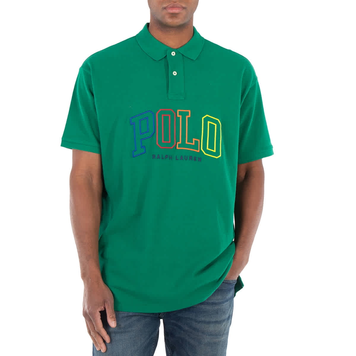 Men's Classic Fit Big Pony Mesh Short Sleeve Polo Shirt Wht XX