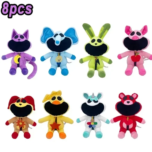 16pcs Catnap Plush Smiling Critters Plush Toy Dogday Stuffed Doll Hopscotch Toy Soft Fluffy Animals Doll Children‘s Day Gifts DMH