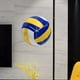 thumbnail image 3 of Reloj de pared moderno de 30 cm (12 pulgadas) con forma de balón deportivo redondo. No hace tictac. Funciona con pilas. Vóleibol, 3 of 8