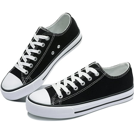 

OSLEI Women’s Canvas Shoes Low Top Fashion Sneakers Slip on Walking Shoe