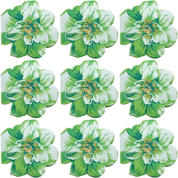 40Pcs Flower Printing Napkins Floral Paper Napkins Cocktail Party Supplies for Afternoon Tea Party Garden Party Decoration