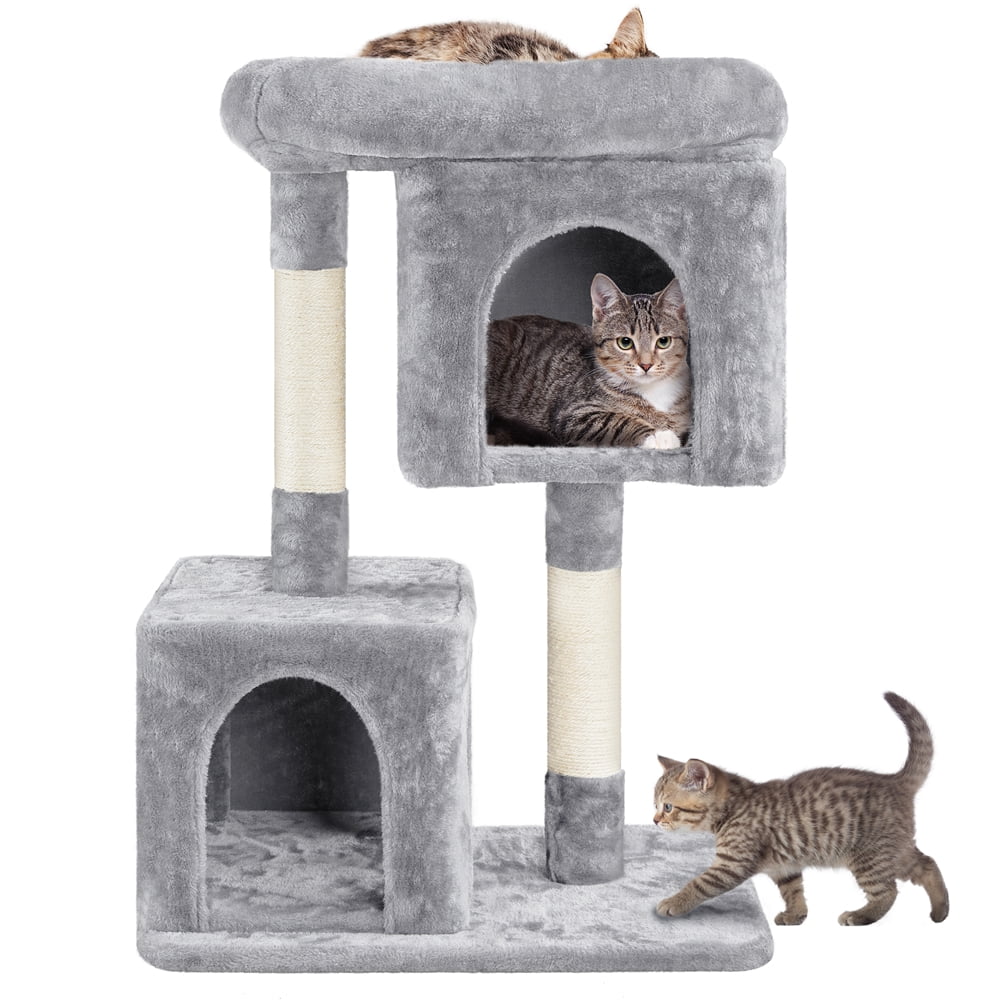 Yaheetech 33.5inch Multilevel Cat Tree Plush Cat Tree Professional Cat