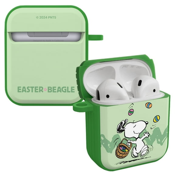 Peanuts Easter HDX Case Cover Compatible with Apple AirPods Gen 1 & 2 (Easter Beagle) by Affinity Bands