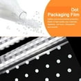thumbnail image 3 of BUZIFU 2 Rolls 15m*41cm Cellophane Wrap Roll White Dot Florist Clear Wrap Wedding Birthday Cellophane Hampers Cellophane Wrapping Gift Paper for Gift Fruit Flower Bouquet Craft Basket Supplies, 3 of 7
