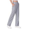 thumbnail image 2 of UACY Girls Wide Leg Sweatpants Baggy Elastic Waist Drawstring Pants Oversized Lightweight Athletic Pants with Pockets, 2 of 9