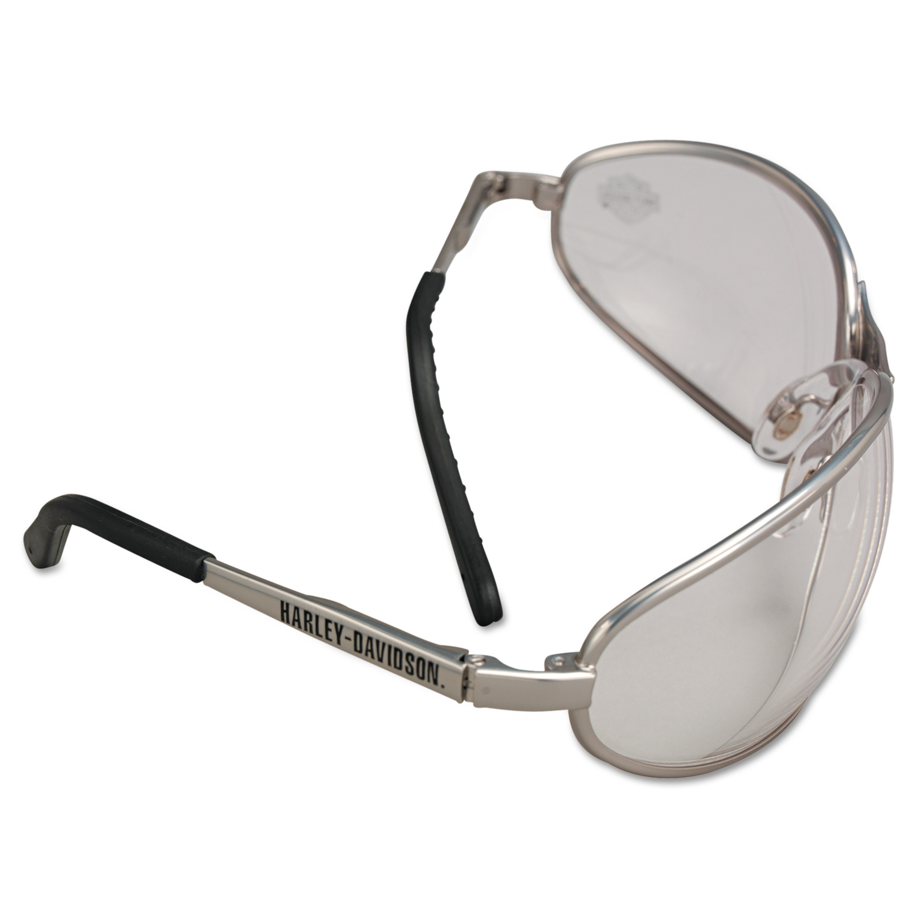 Harley Davidson 500 Series Safety Eyewear Silver Frame Clear Lens