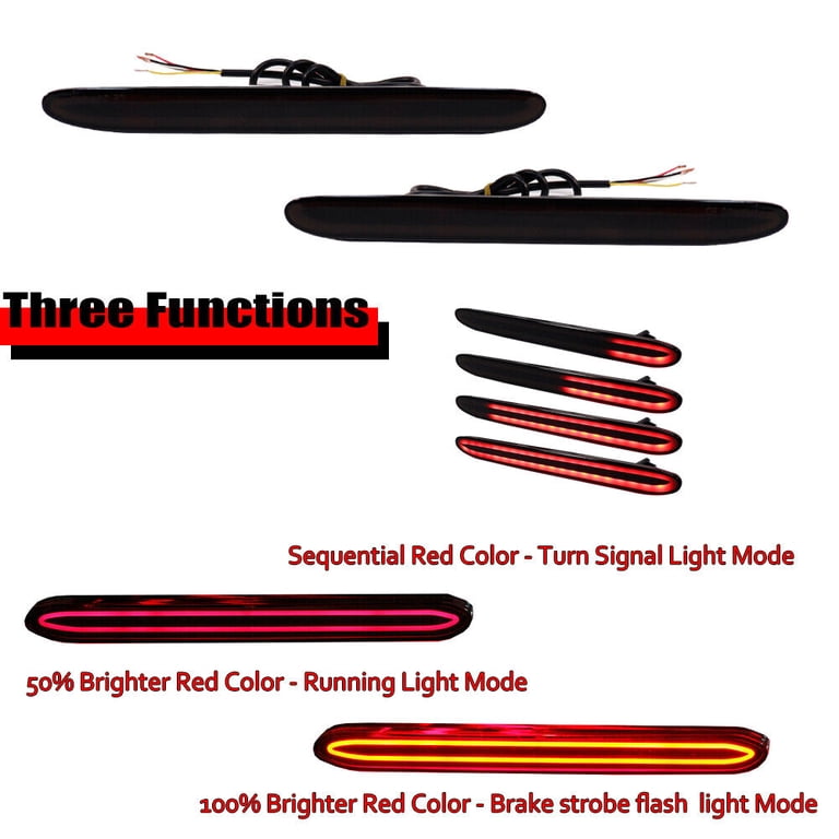 2010 GSOWO Upgraded 2 PCS [Sequential Dynamic Switchback] Led Rear ...