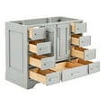 thumbnail image 6 of Ariel Stafford 42 Inch Single Sink Base Cabinet In Grey, 6 of 8
