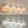 thumbnail image 6 of ZHLWIN Modern Crystal Bathroom Vanity Light, 4 Lights Chrome Modern Crystal Wall Lamp Bathroom, Modern Crystal Vanity Lighting, 6 of 6