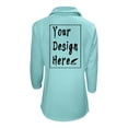 thumbnail image 6 of Women's 3/4 Sleeve V Neck Zippered Solid Collar Shirt Sweatshirt High Low Shirt 3x Glitter Shirt Shirts with Lace for Women Women's Tunic Blouses Long Tops for Leggings Low Back plus Tunic Oversized, 6 of 8