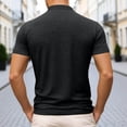 thumbnail image 5 of WERYOUNG Men's T-Shirts Summer Solid Color Short Sleeve V Neck Bodycon T Shirt Daily Wear Comfort Fit Tee Shirt Outdoor Training Trendy Versatile Top, 5 of 5