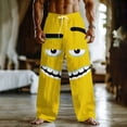 thumbnail image 4 of Dolkfu Men's Pants Drawstring Workout Sweatpants Graphic Vacation Beach Mens Casual Trousers 5X, 4 of 6