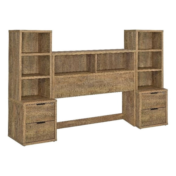 Coaster Westpark 3-Piece Wood Full Bedroom Set Bookcase Headboard in Brown