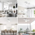 thumbnail image 6 of Parrot Uncle Low Profile Ceiling Fans with Remote Control, 30" Quiet Ceiling Fan with LED Light for Bedroom Patio,Dimmable, Reversible DC Motor, 6 of 10