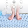 thumbnail image 4 of Casa and Beyond Shower Mat, Secure Shower Mat, Non Slip Mat for Textured Shower, Soft Machine Washable Non Slip Bathtub Mat, Quick Easy Dry (Gray, 21" x 21"), 4 of 7
