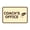 Ivory/Dark Brown, variant on Signs ByLITA Classic Framed Coach's Office Sign (Brushed Gold) - Small