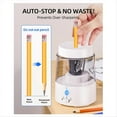 thumbnail image 2 of Electric Pencil Sharpener, Automatic Pencil Sharpeners Kids, Battery Rechargeable Pencil Sharpeners for Pencils White, 2 of 8