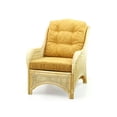 thumbnail image 3 of Jam Lounge ArmChair ECO Natural Rattan Wicker Handmade w/Light Brown Cushions, Natural, 3 of 5