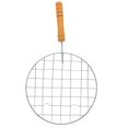 thumbnail image 4 of Stainless Steel BBQ Grill Net with Durable Handle for Outdoor Camping and Picnics Round Roasting Rack 12.5 inches, 4 of 4