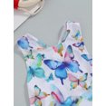 thumbnail image 6 of Suealasg Toddler Girls One Piece Swimsuit 1T 2T 3T Baby Girl Sleeveless Floral Print Romper Swimwear Infant Girls Summer Bathing Suit Beachwear, 6 of 7