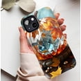 thumbnail image 5 of Autumn Pumpkin Crystal iPhone Case with Fall Leaves Design Perfect for Halloween Thanksgiving Compatible with iPhone 11/12/13/14/15/16 (Pro Max/Plus), 5 of 9