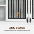 thumbnail image 4 of MCombo Wooden Dog Crate Furniture, Dog Kennel Pet House End Table with Large Drawers, Pet Crate for Small/Medium Dogs 1858, 4 of 7