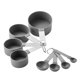 thumbnail image 1 of Juego de tazas y cucharas medidoras, cucharada apilable con mango de acero inoxidable, juego de medición para cocinar y hornear en la cocina, 1 of 5