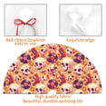 thumbnail image 4 of Yiaed Skull rock record Print Christmas Tree Skirt , Tree SkirtsTree Mat for Christmas Winter Holiday Indoor Decorations-48", 4 of 7