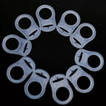 thumbnail image 3 of 20Pzs Sostenedor de Chupete de Mama Anillo de Boton de Silicona Adaptador Abrazadera de Maniqui, 3 of 6