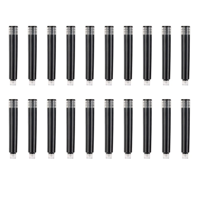 ziyahi 20-Pack Blue Ink Refills, Uninterrupted Flow, Easy To mple Use, For Pens, Pen Ink International Standard Diameter Unerasable black 1784 Inkstone