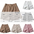 thumbnail image 3 of SwiftWear Women's Cotton Shorts High Waisted Elastic Waist Button Front Wide Leg Shorts with Liner Casual Fashion Summer Shorts, 3 of 5