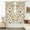 Mushroom and Grass Cream Pattern, variant on Mushroom and Toadstool Cream Pattern Pinch Pleat Semi Sheer Linen Curtains, Pleated Window Curtains with Hooks & Rings, Light Filtering Gifts for Living Room Bedroom,40"x108"